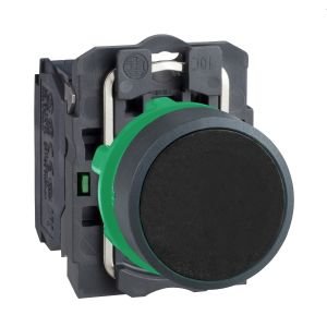 Schneider XB5AA21 Siyah Buton Ø22 Yaylı Dönüş 1NA