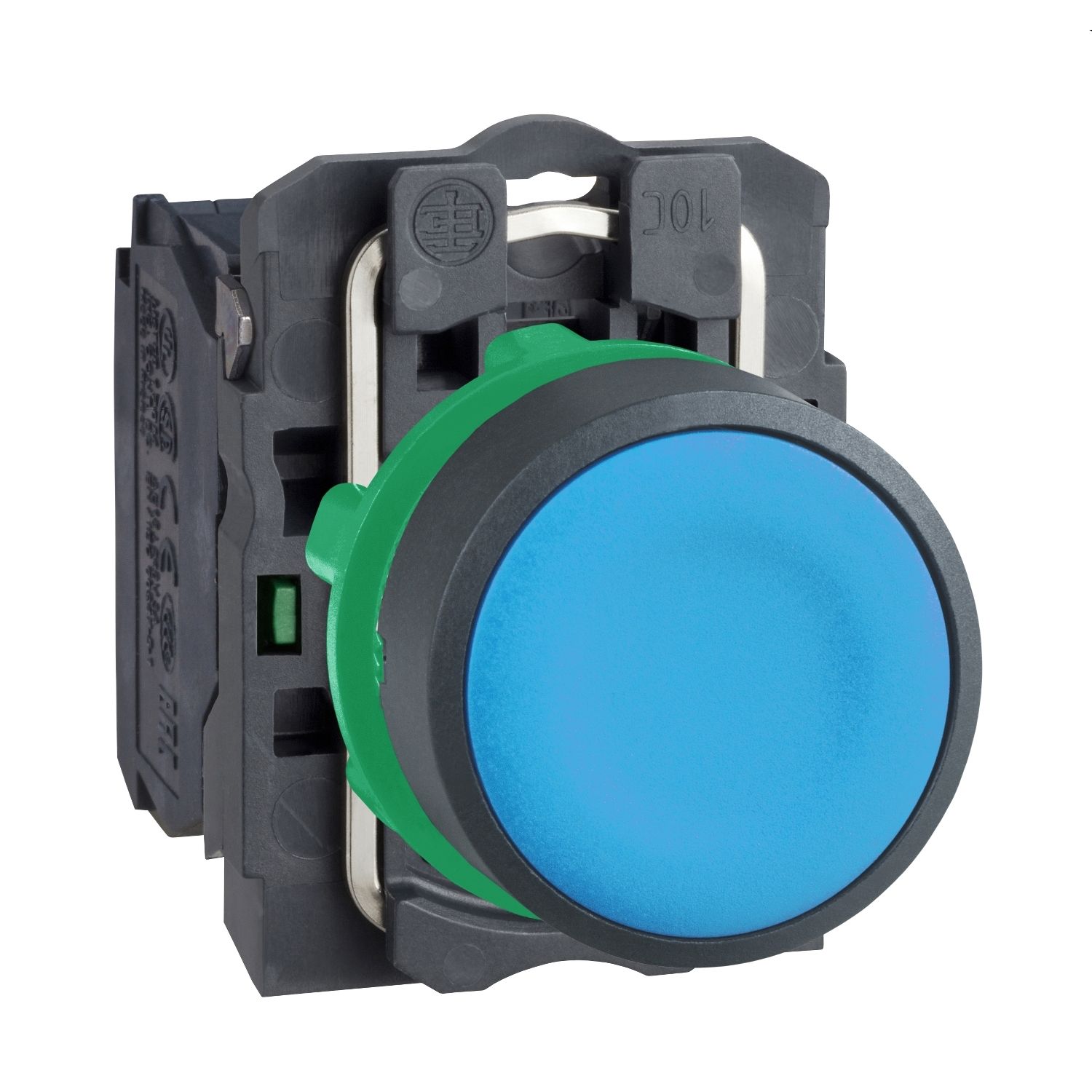 Schneider XB5AA61 Mavi Buton Ø22 Yaylı Dönüş 1NA
