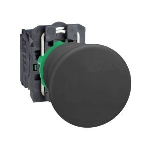 Schneider XB5AC21 siyah Ø40 mantar Buton başlığı Ø22 yaylı dönüş 1NA