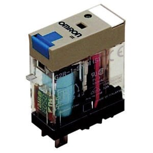 Omron G2R-1-SNDI 24VDC (S) Tek Kontak 5 Pin 10 A 24V DC Mek. Göst. Ledli Kilit. Test Btn. Röle