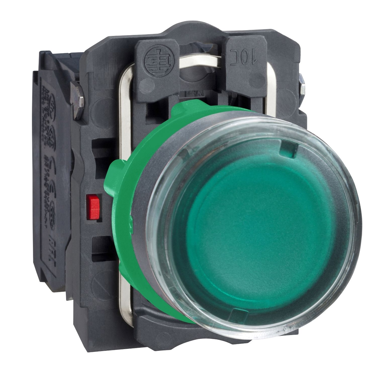 Schneider XB5AW3365 Yeşil Işıklı Buton Ø22 Yaylı Dönüş 1NA+1NK <=250V