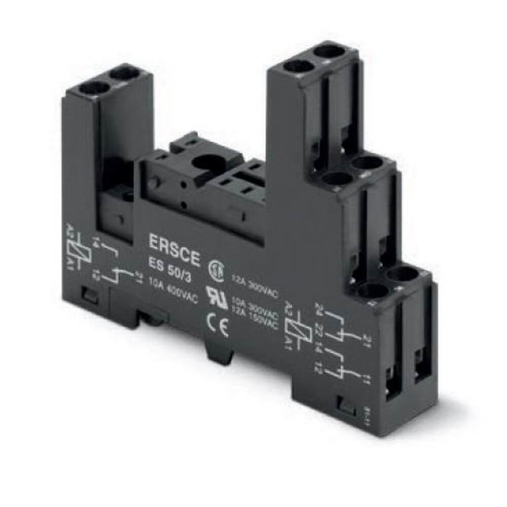 Omron PES50/3 G2R-2 PCB Röleler İçin 8 Pin Vidalı Röle Soketi