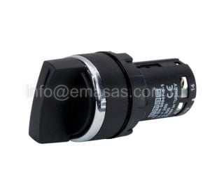 Emas MB101S30 MB Serisi Plastik 2NO (II-0-I) 60° Seçici Kalıcı 22 mm Buton
