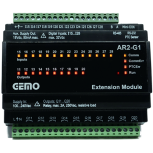 Gemo AR2-G1-230VAC-12D2A Akıllı Röle Genişleme Modülü