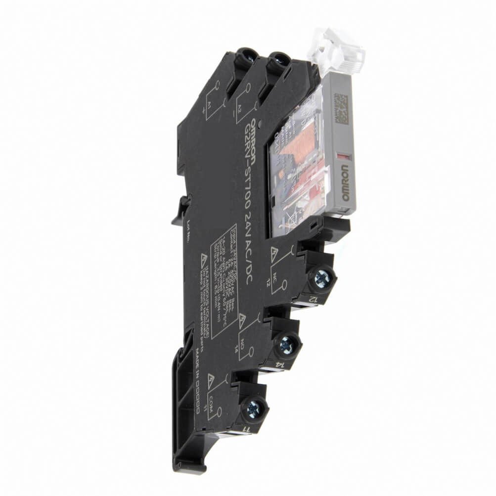 Omron G2RV-ST700 24VDC Tek Kontak Vidalı 6A 24VDC İnce Yaprak Slim Röle