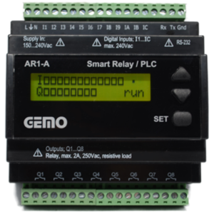 Gemo AR1-A-24VDC CPU 12 Giriş 8 Çıkış Akıllı Röle