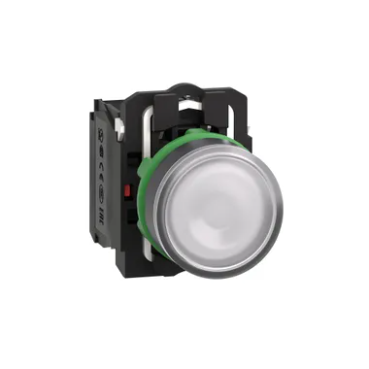 Schneider XB5AW31M5 Beyaz Işıklı Buton Ø22 Yaylı Dönüş 1NA+1NK 220...240V
