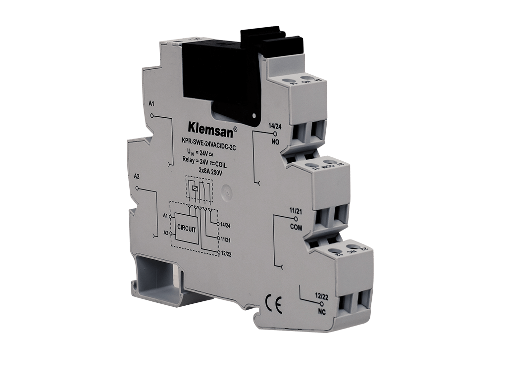 Klemsan 272544 KPR-SWE-24VDC-2C 2 C/0 PLC Röle