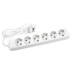 Viko 90113602 Multi-Let Beyaz Altılı Priz Topraklı Kablolu Ç.K. 2 Metre