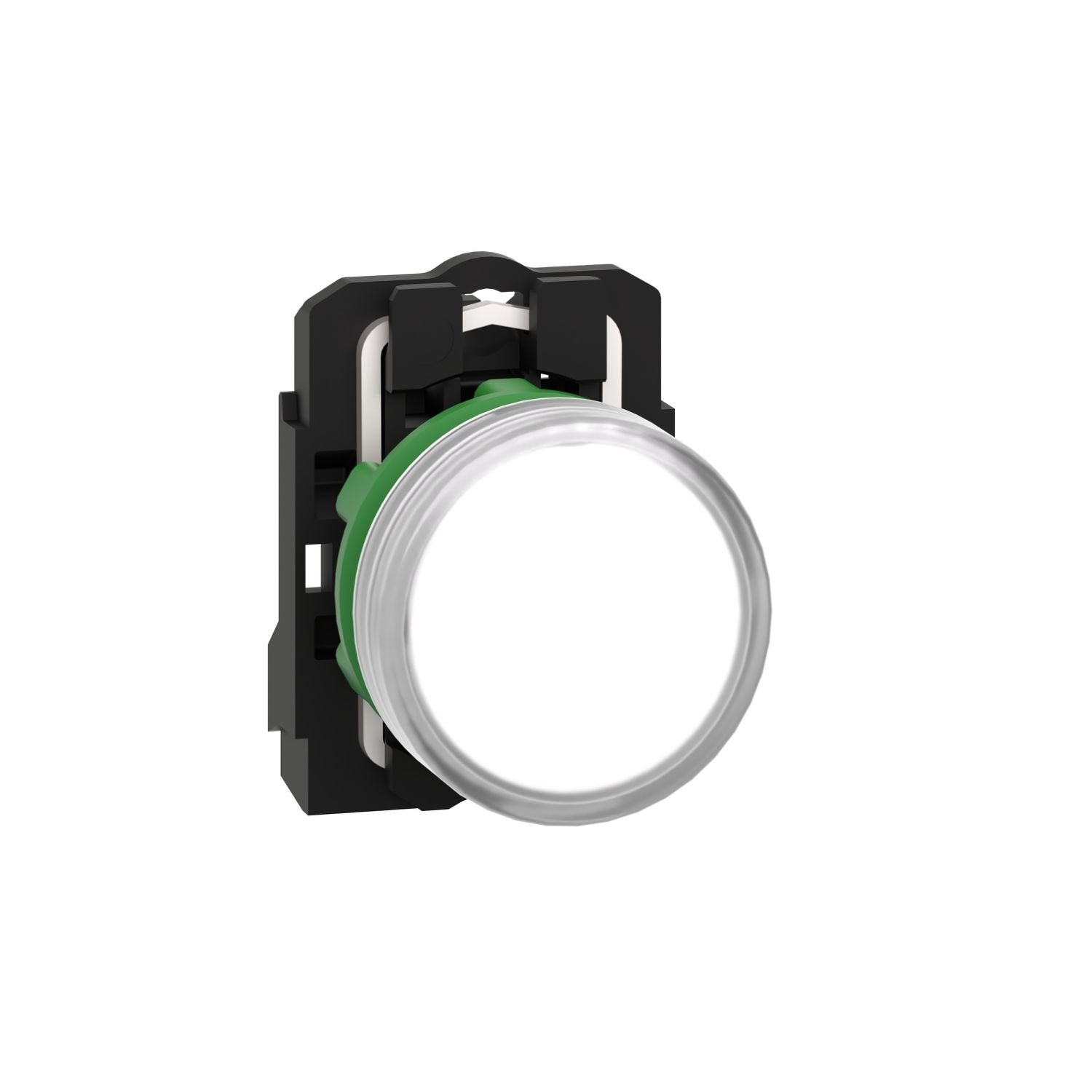 Schneider XB5AVB1 24V entegre LED'li beyaz eksiksiz pilot ışığı Ø22 düz lens