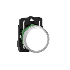 Schneider XB5AVB1 24V entegre LED'li beyaz eksiksiz pilot ışığı Ø22 düz lens