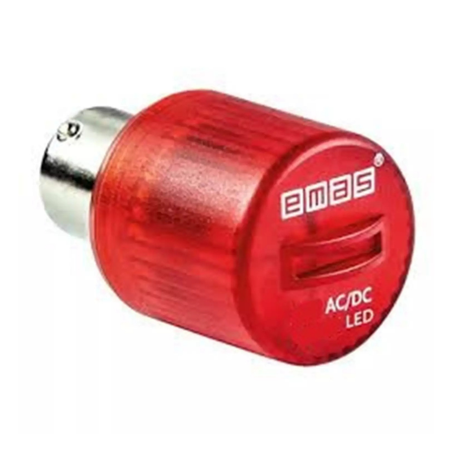 Emas IKML220K 220V AC Kırmızı Led
