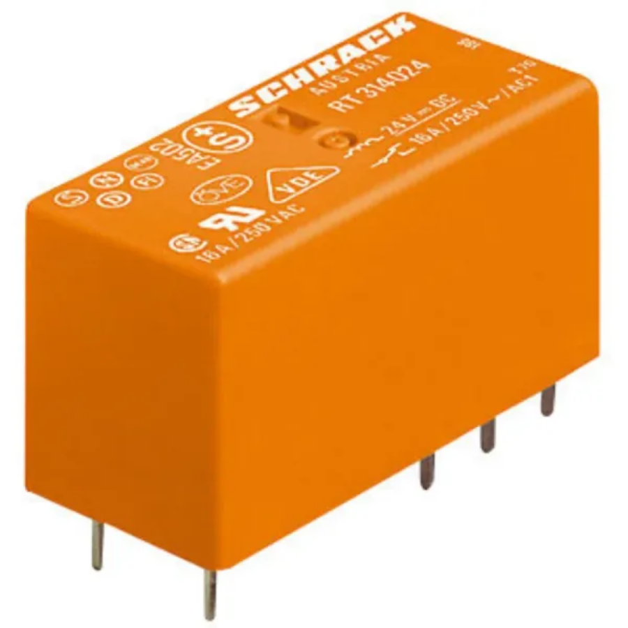 Schrack RT314024 24VDC 1 CO 16 Amper Röle