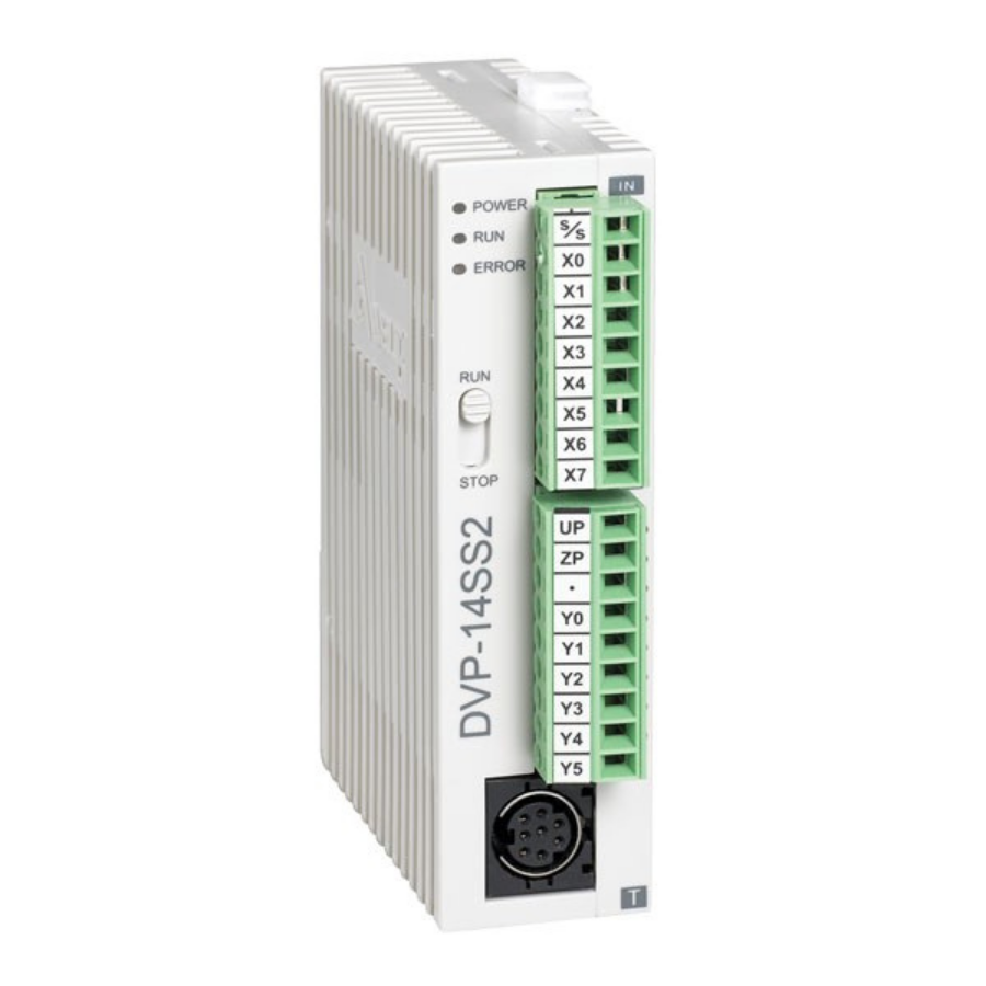 Delta DVP14SS211T 8 Giriş 6 NPN Çıkış 24VDC SS2 Cpu Plc