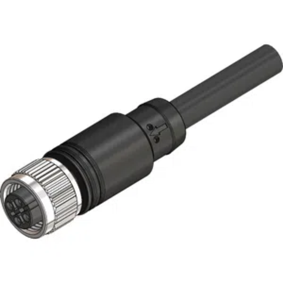 Katlax CBF12-S44N0-15BPUR 4 Pin Dişi M12 15M Düz Pur Sensör Kablosu