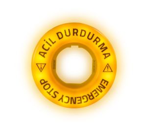 Emas BET60FLASH1 Aksesuar 24V AC/DC Flash Yanar (EMERGENCY-ACİL DURDURMA) Baskılı LED'li Etiket
