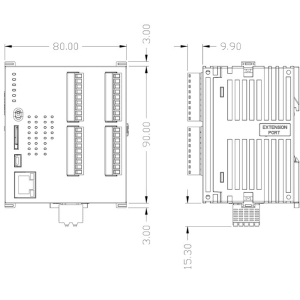 Delta DVP28SV311T 16 Giriş 12 NPN Çıkış SV3 Cpu Plc
