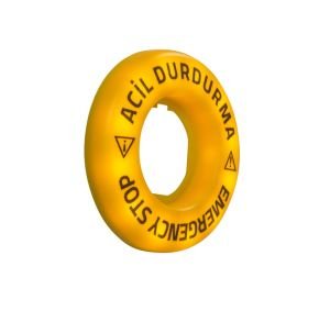 Emas BET60LED1 Aksesuar 24V AC/DC Sürekli Yanar (EMERGENCY-ACİL DURDURMA) Baskılı LED'li Etiket