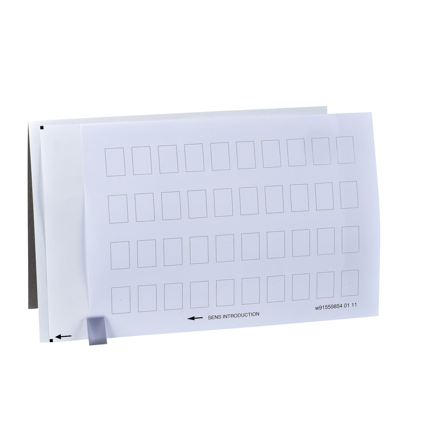 Schneider ZBY5100 yazı tutucu 30 x 50 mm için 40 sayfalı işaretsiz yazılar 18 x 27 mm