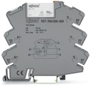 Wago 857-358/006-000 230VAC 1 CO 6A Ledli Slim Röle + Soket