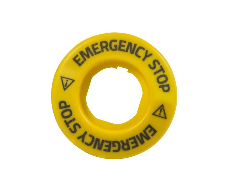 Emas BET60LED2 Aksesuar 24V AC/DC Sürekli Yanar (EMERGENCY-EMERGENCY) Baskılı LED'li Etiket