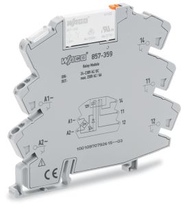 Wago 857-359 24-230V AC/DC 1 CO 6A Ledli Slim Röle