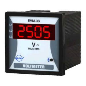 Entes EVM-3S-72 M0028 Üç Fazlı Dijital Voltmetre 72x72