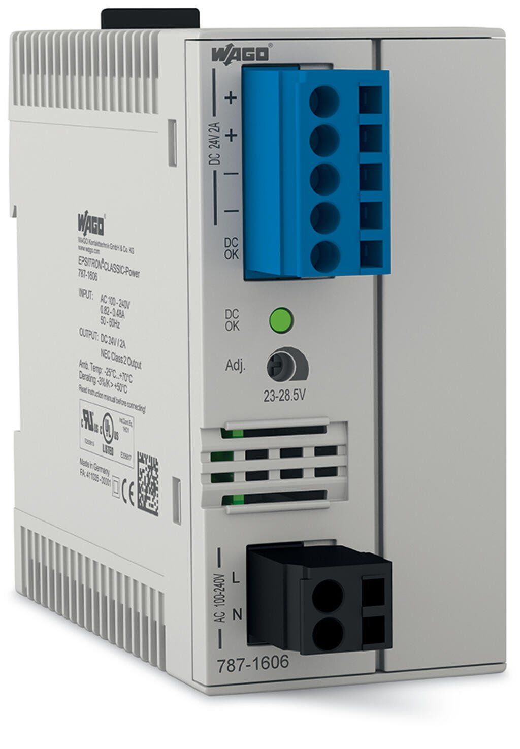 Wago 787-1606 24VDC 2A Monofaze Güç Kaynağı