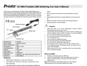 Proskit SI-168U USB İle Çalışan Kalem Tip Lehimleme Havyası