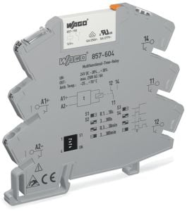 Wago 857-604 24VDC 6A Ledli Demiryolu Uyg. İçin Zaman Gecik. Röle