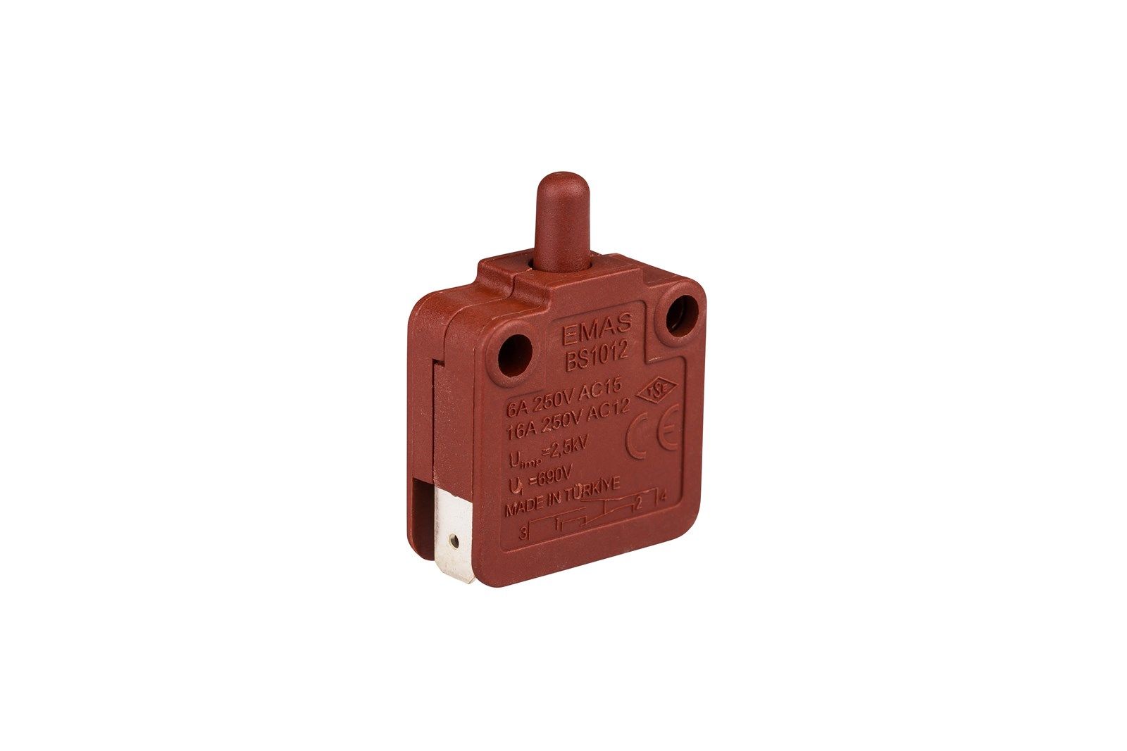 Emas BS1012 BUTON SİVİÇ ANİ HAREKETLİ 1NA+1NK
