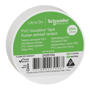 Schneider 2420104 İzolasyon Elektrik Bandı 19mmx20mt Beyaz