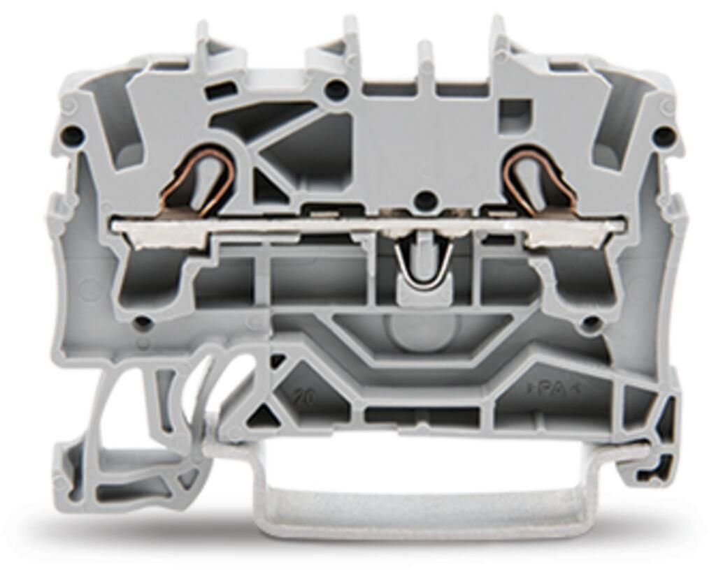 Wago 2002-1201 2.5 mm Push İn Gri Ray Klemens