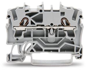 Wago 2002-1201 2.5 mm Push İn Gri Ray Klemens