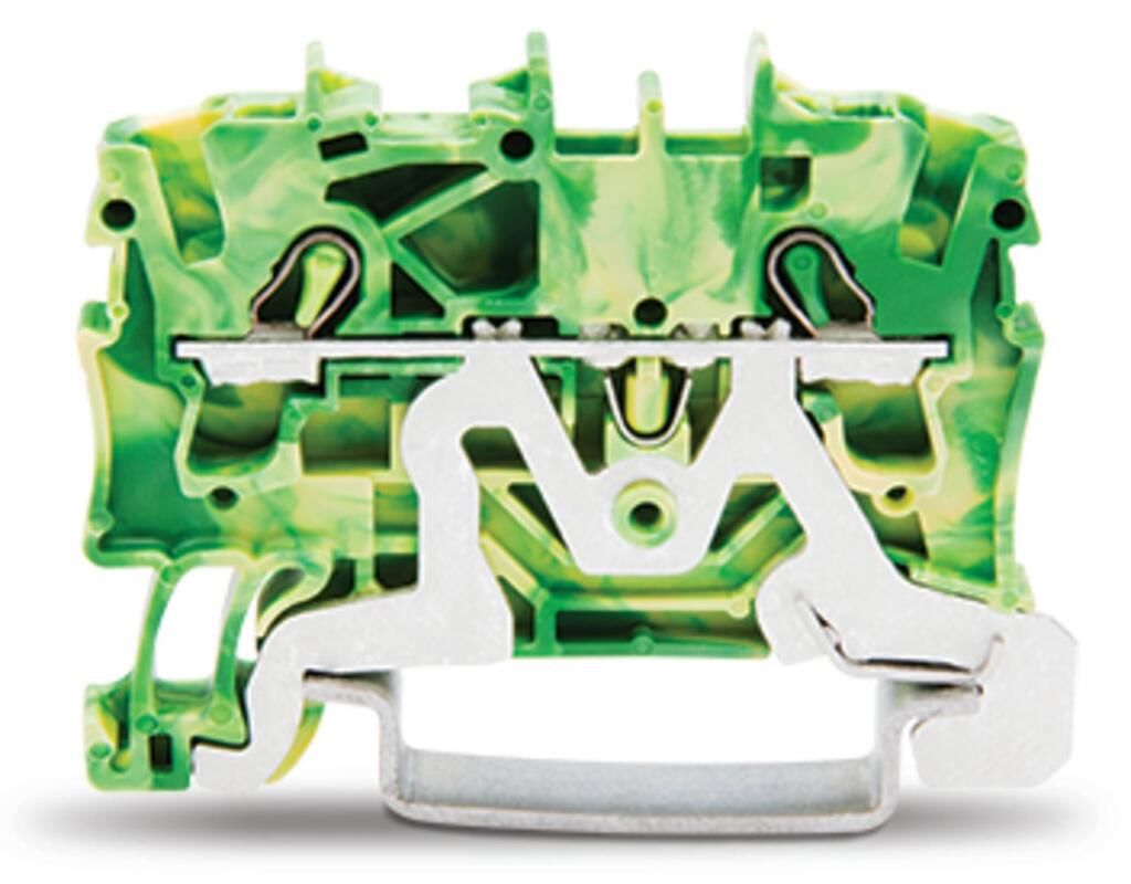Wago 2002-1207 2.5 mm Sarı Yeşil Topraklama Push İn Ray Klemens