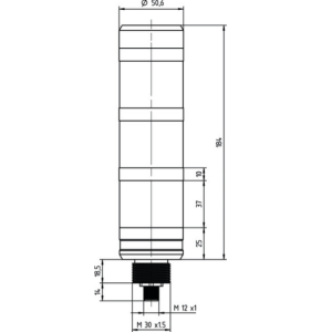 Leuze TL305-ROG-BZ-M12 Işıklı Kolon 50149104