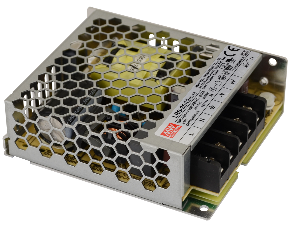 Meanwell LRS-35-12 3A 12V DC 35W Delikli Tip Güç Kaynağı