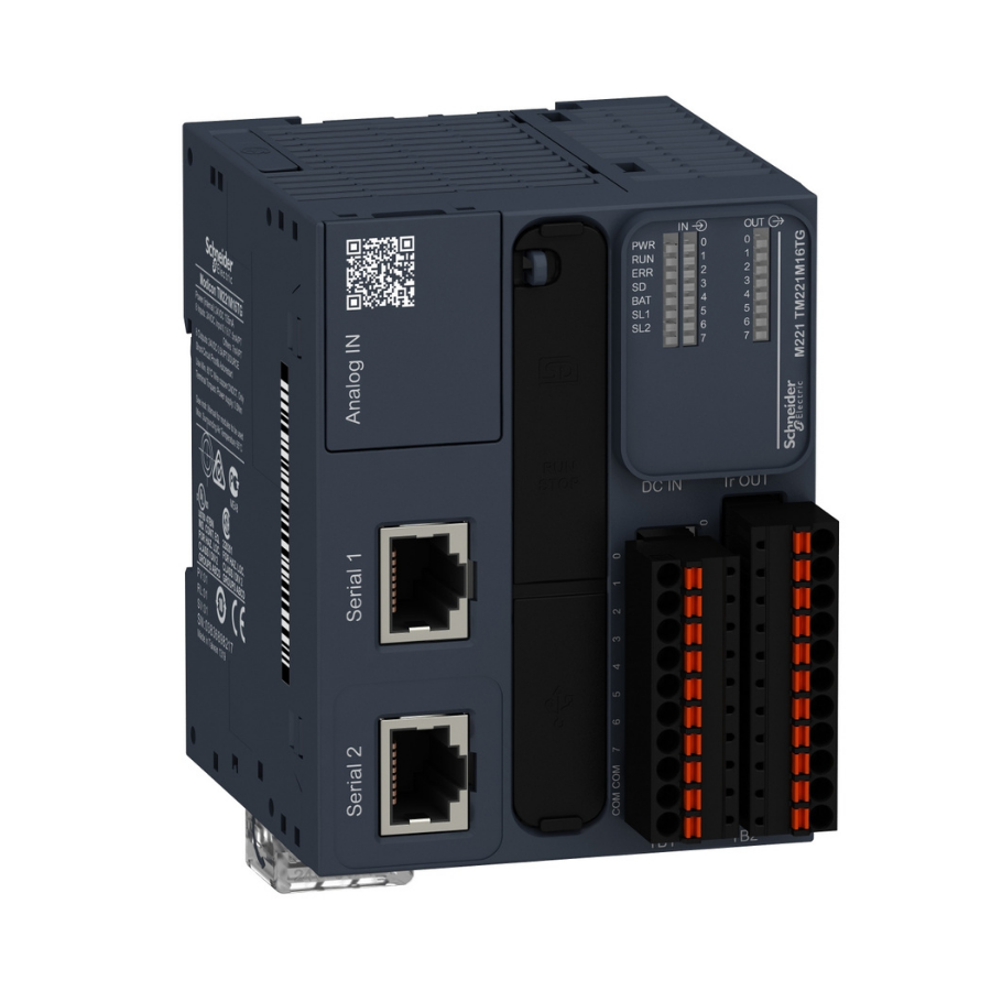 Schneider Electric TM221M16TG 16 GÇ PNP Push İn Plc