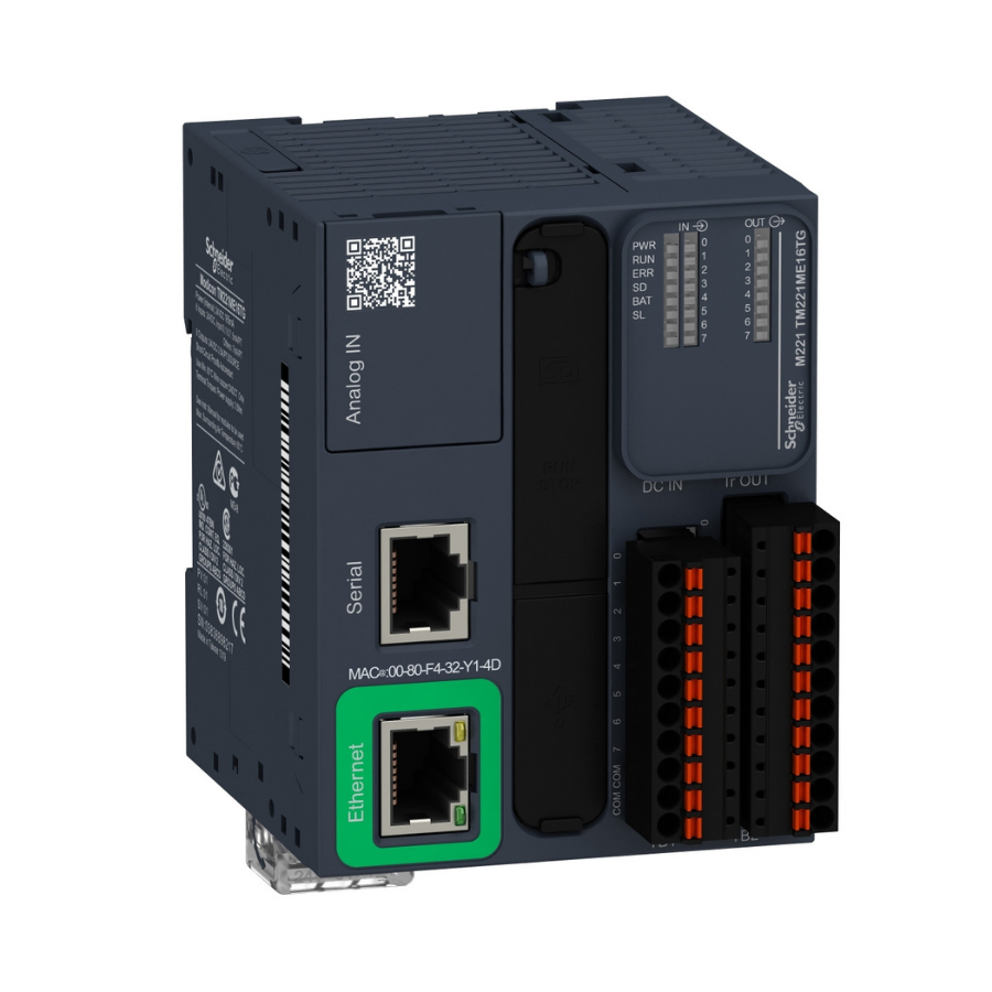 Schneider Electric TM221ME16TG 16 GÇ PNP Ethernet P.İ. Plc