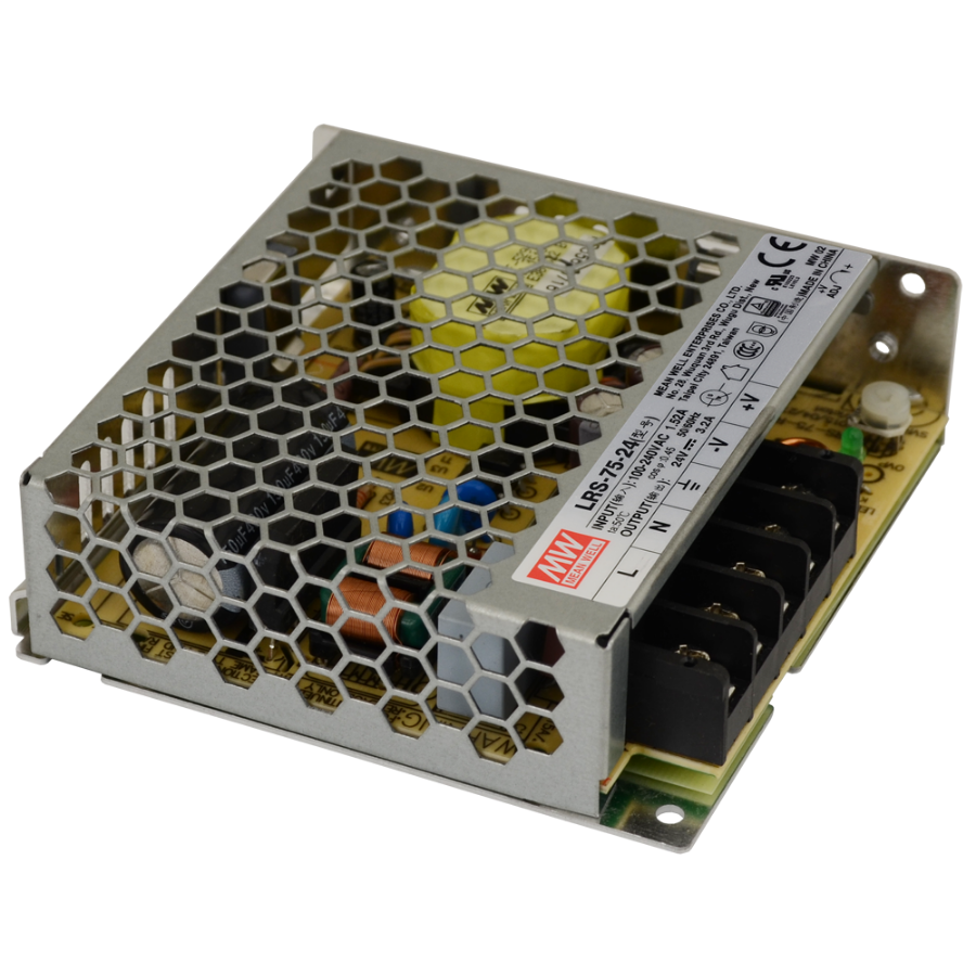 Meanwell LRS-75-24 3.2A 24V DC 75W Delikli Tip Güç Kaynağı