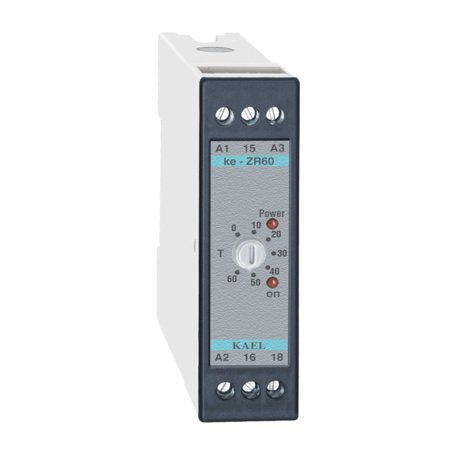 Kael KE-ZR60 220VAC 24V AC/DC 0,6 - 60 sn Zaman Rölesi