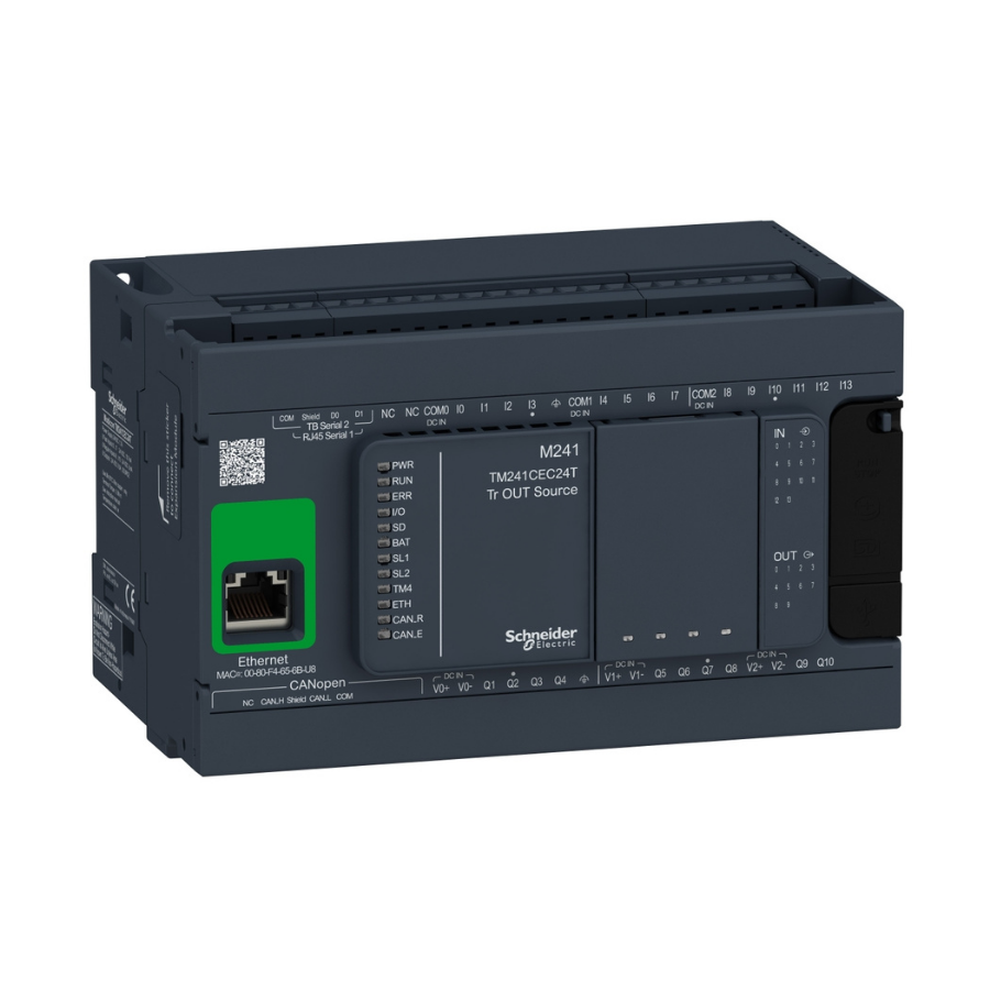 Schneider Electric TM241CEC24T 24 GÇ PNP Ethernet CAN Plc