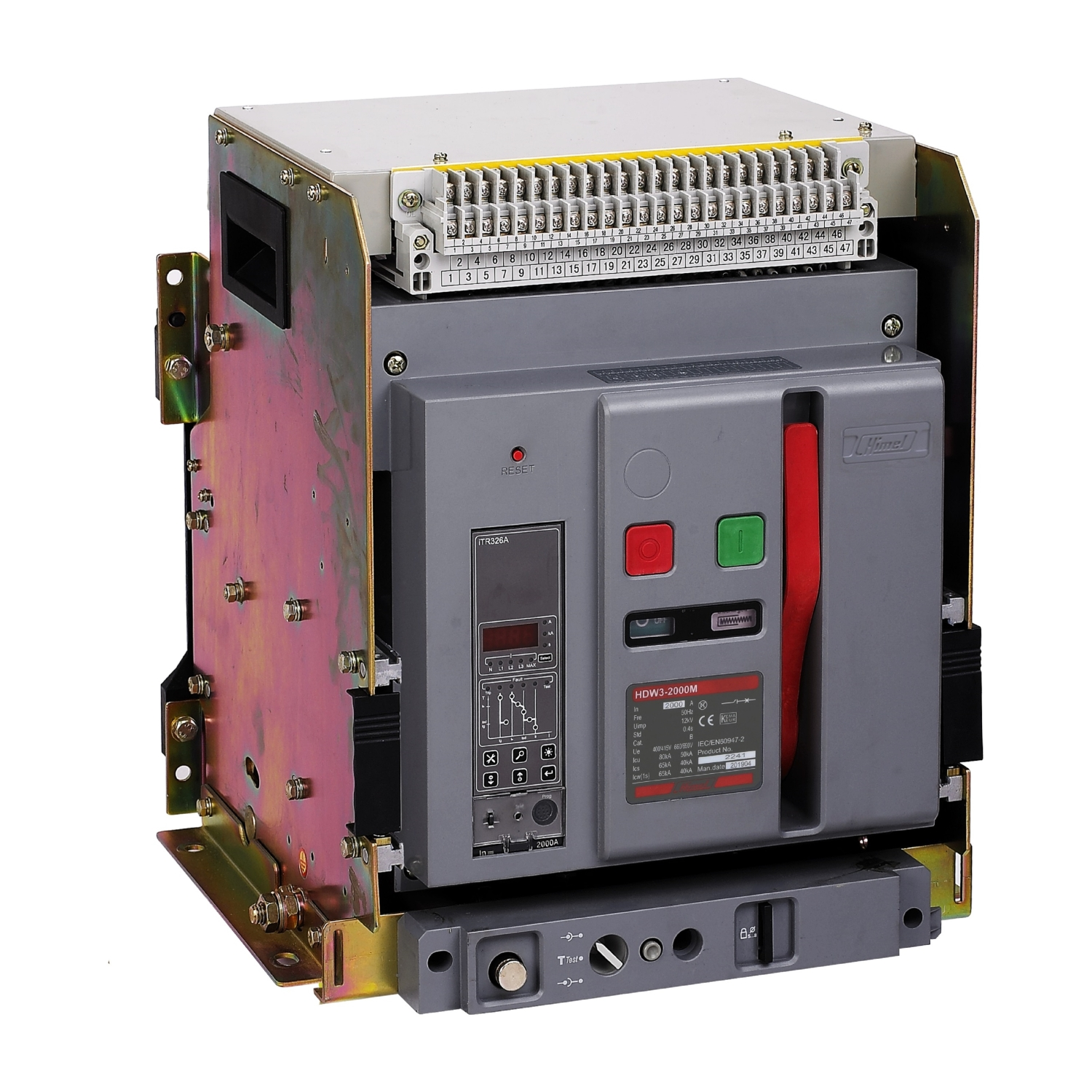 Himel HDW332M253FH5556M 80 kA 2500A Açık Tip Güç Şalteri 3P