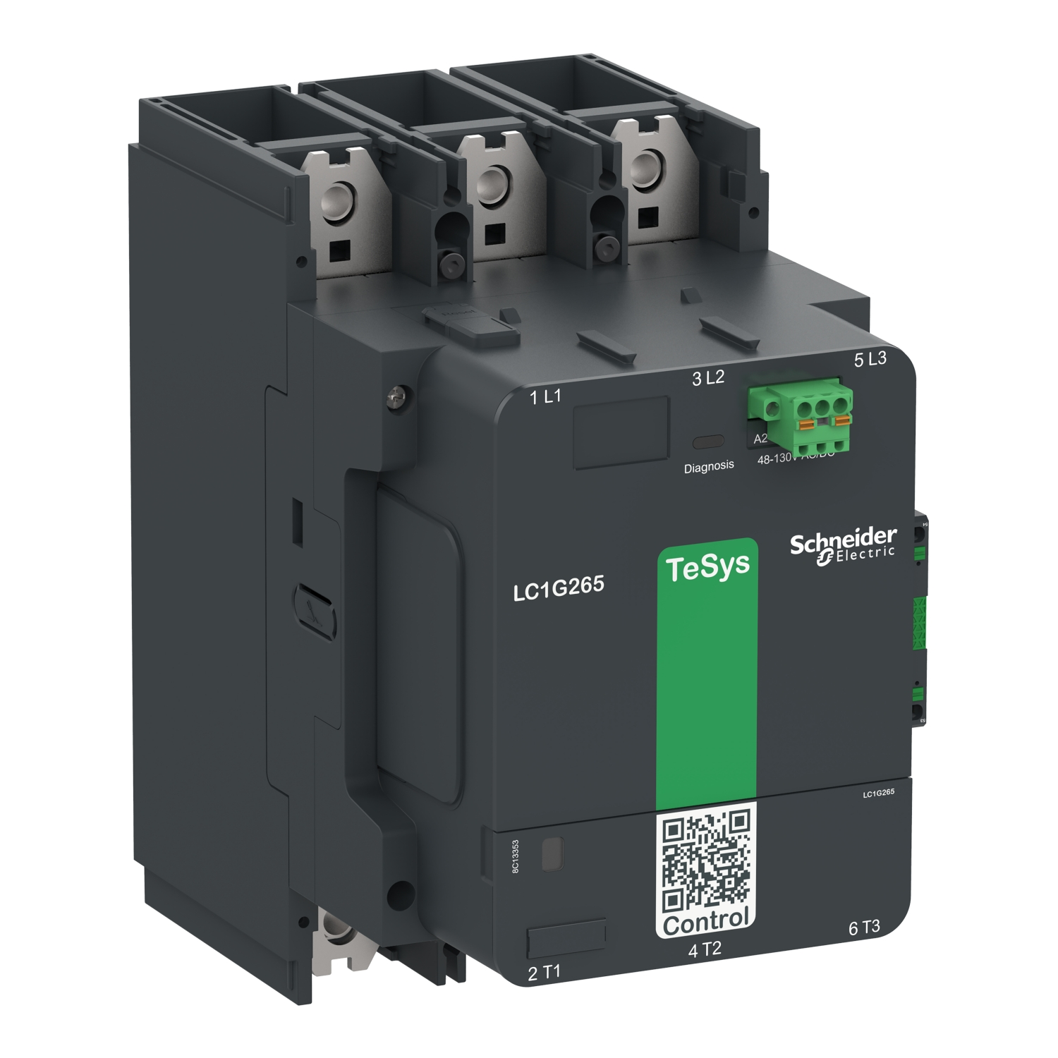 Schneider LC1G265KUEN TeSys Giga Kontaktör TeSysG265 3P Standart 100-250V ACDC