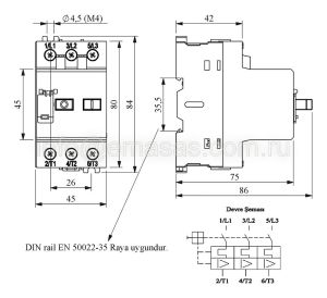 Emas MKS1TM-10 MKS Serisi 6,30-10,0A Motor Koruma Şalteri