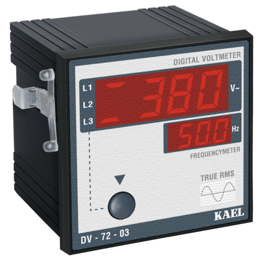 Kael DV-72-03 0-500VAC 40-100Hz 3 Fazlı AC Voltmetre