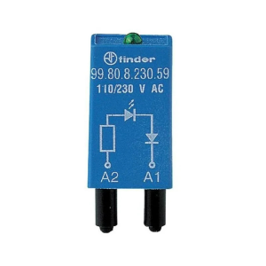 Finder F.99.80.0.230.59 Yeşil Led 110-240 VAC/DC