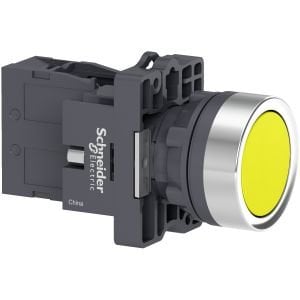 Schneider XA2EH051 Sarı Buton Ø 22 Kalıcı 1NA