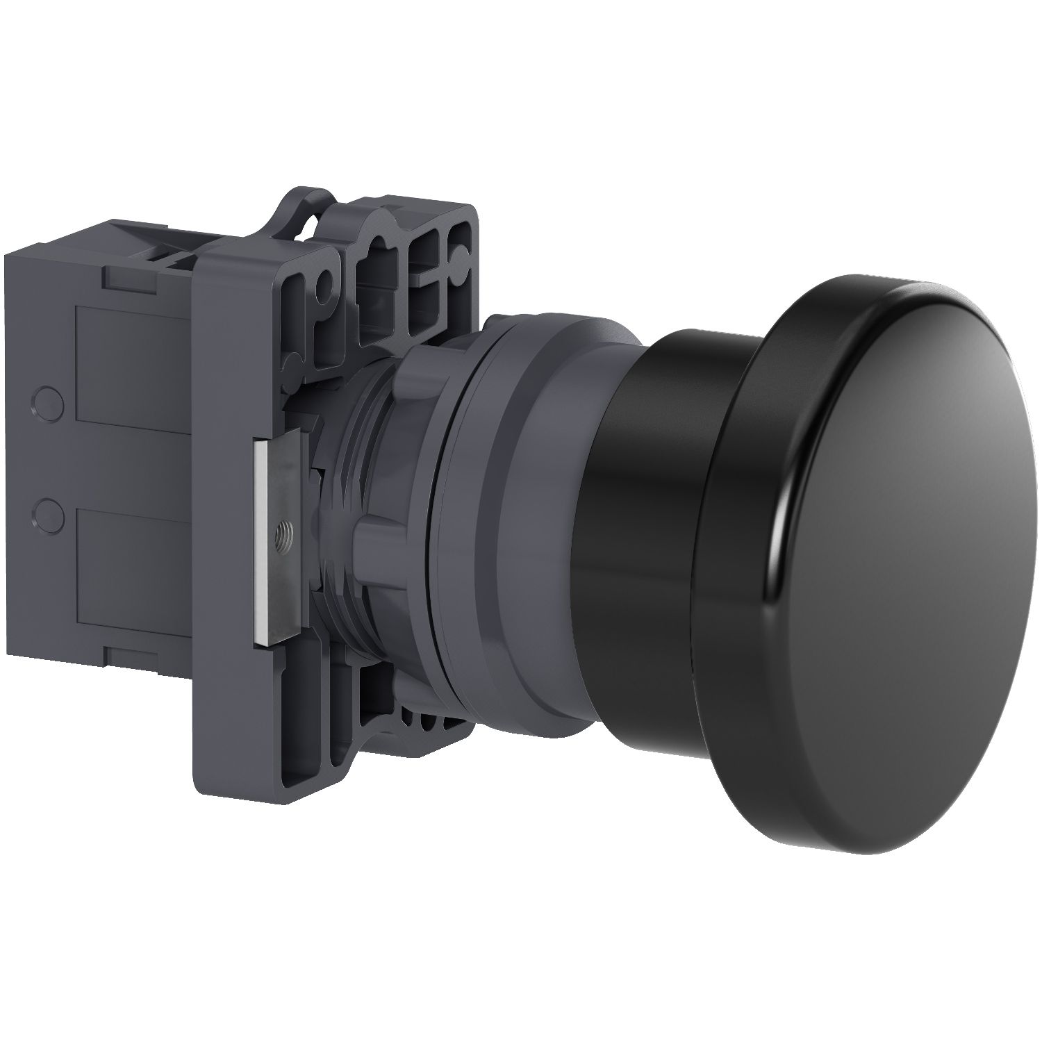 Schneider XA2EC21 Yaylı buton Ø22 - mantar kafalı Ø40 - siyah - 1NA