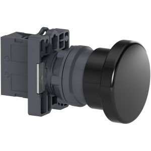 Schneider XA2EC21 Yaylı buton Ø22 - mantar kafalı Ø40 - siyah - 1NA